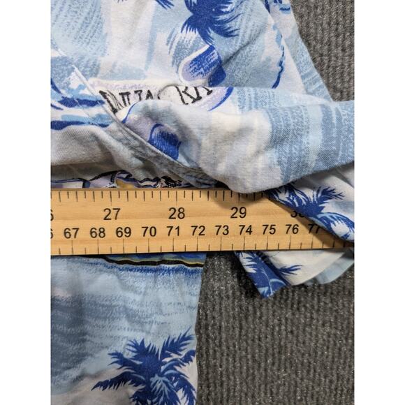 Vtg Weekender Camp Shirt Mens 2XL Boats All Over Print Cabana Lounge Speedboats - Picture 7 of 9